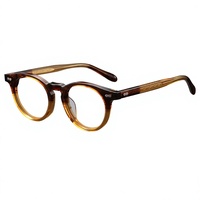 Lunettes de vue rondes vintage en acétate style écaille de tortue Danyang Xu Zheng, monture complète, verres AC pour hommes, modèle 505, vente en gros