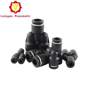 Raccord de tube en <span class=keywords><strong>plastique</strong></span> à emboîtement rapide pour tuyau d'air, raccord de tuyau noir, fabricant de raccords pneumatiques, connecteur de tube carré - Product Image 5