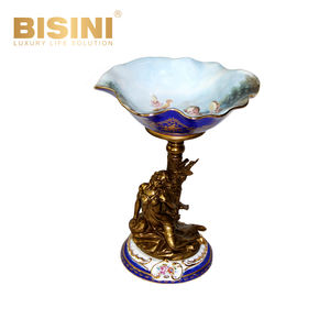 Decorazione Murale <span class=keywords><strong>con</strong></span> Cornice in Rame, Dipinto in Stile Europeo <span class=keywords><strong>con</strong></span> Figure di Corte in Gioco, Raffinata Decorazione da Parete - Product Image 4