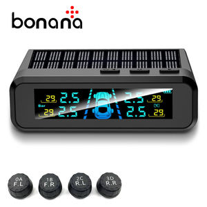 Xe TPMS giám sát áp suất lốp hệ thống năng lượng mặt trời kỹ thuật số <span class=keywords><strong>LCD</strong></span> hiển thị tự động an ninh Hệ thống báo động áp suất lốp - Product Image 1