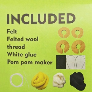 <span class=keywords><strong>VOSAN</strong></span> CK-261-00 Kit de Bricolage 3D en Polyester Jaune Abeille Animaux Mignons Faits Main Jouets Créatifs pour Enfants de 8 Ans et Plus - Vente Chaude - Product Image 3