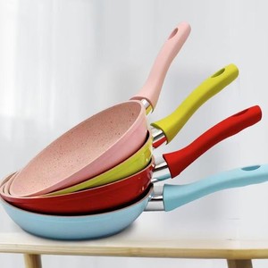 Poêle à frire antiadhésive en pierre de Maifan, en aluminium forgé, revêtement granit, base à induction, pour cuisine, steak de bœuf, Macaron - Product Image 1