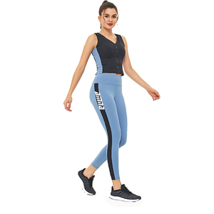 Conjunto de gimnasio de alta calidad para mujer, conjunto de ropa deportiva de compresión para correr y Yoga - Product Image 3