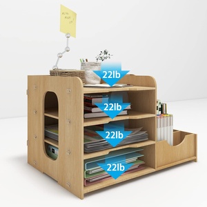 Accessoires de <span class=keywords><strong>bureau</strong></span> en <span class=keywords><strong>bambou</strong></span> Rangement en <span class=keywords><strong>bambou</strong></span> Organisateur de <span class=keywords><strong>bureau</strong></span> en bois Bac à lettres Porte-documents <span class=keywords><strong>Bureau</strong></span> Organisateur de rangement - Product Image 3
