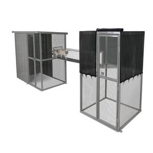 Haotian fabrika kaynaklı köpek oyun çalıştırmak kenel, galvanizli köpek köy kulübesi, 6ft toptan için köpek kulübesi - Product Image 5