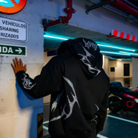 Veste à capuche zippée intégrale pour homme, style streetwear gothique Y2K, hiver, avec strass araignée sombre, punk gothique, coupe oversize, logo personnalisé