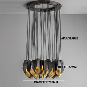 <span class=keywords><strong>Lustre</strong></span> <span class=keywords><strong>Art</strong></span> Déco Moderne Rustique en Bronze, Nouveau Design, Vente en Gros pour Salle à Manger, Café, Hôtel - Product Image 3