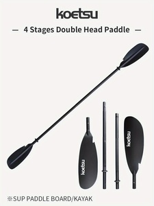 1 mảnh koetsu có thể điều chỉnh nhôm hai đầu mái chèo-Đen Nylon <span class=keywords><strong>sup</strong></span> và Kayak mái chèo với Ergonomic Grip - Product Image 6