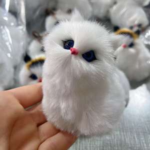 Juguete de peluche de gato de simulación de ladridos con sonido, juguete para niños, muñeco de animales, adornos de gatito, adornos de decoración del hogar - Product Image 4