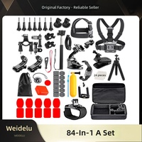 Kit Complet d'Accessoires Gopro 84-en-1 A pour Fixation Poitrine et Support RAM, Idéal pour Caméras d'Action Action4/5/Insta360 - Vente Flash