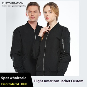 Large Size Lightweight Waterproof Zipper <strong>Jacket</strong> for <strong>Men</strong> Women Trendyy American Style Winter Workwear Casual Wear Outdoor <strong>Flight</strong> - Product Image 2