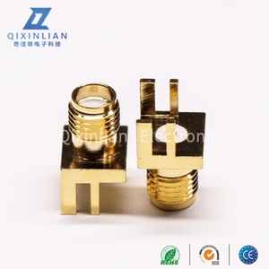 SMA nữ thẳng loại Jack kết nối đồng trục PCB bảng điều chỉnh cạnh gắn kết với thẳng SMA Bảng điều chỉnh gắn kết ăng-ten RF kết nối đồng trục - Product Image 6