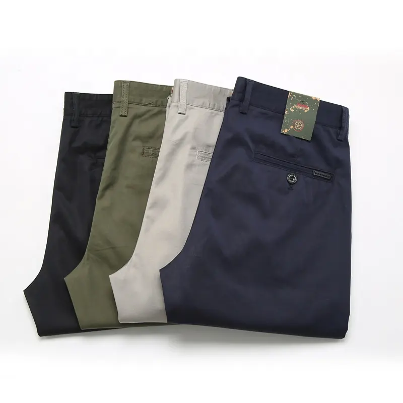 Pantalon chino slim stretch pour homme, pantalon habillé, vente directe d'usine