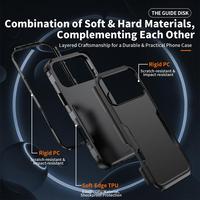 Coque de téléphone antichoc en TPU 3-en-1 de luxe pour sublimation, compatible avec iPhone 17, 16, 15, 14, 13, 12, 11, 7, 8 Plus, Pro Max (vente en gros)
