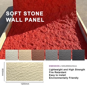 Decoración <span class=keywords><strong>de</strong></span> Pared <span class=keywords><strong>de</strong></span> Piedra Flexible, Aislamiento Acústico, Reducción <span class=keywords><strong>de</strong></span> Ruido para Hoteles, Posadas y Complejos, Superficie Curva, Piedra Artificial - Product Image 2