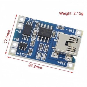 18650 Lithium-ion Battery Charger pcba bảng mạch in 3.7V 3.6V 4.2V 1A pin lithium sạc <span class=keywords><strong>Board</strong></span> TP4056 <span class=keywords><strong>PCB</strong></span> mô-đun - Product Image 2