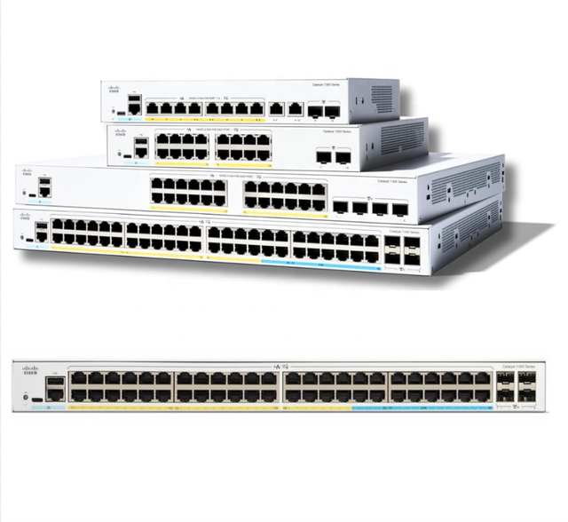 C1300-12XT-2X New Seal Catalyst 24-port 10GE 2x10G SFP+ POE 1 Year Warranty for Cisco Switch