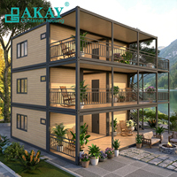 AKAY Fabricant de maisons miniatures modulaires avec conteneurs détachables, systèmes électriques et sanitaires dissimulés, maison préfabriquée modulaire