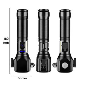 Новый стиль самообороны светодиодные фонари с предохранительным молотком 26650 стронглитовый фонарик - Product Image 6