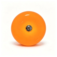 Lampe de table en forme de donut orange rechargeable, style rétro, lampe de chevet, tactile, 3 couleurs, à intensité variable, ambiance créative