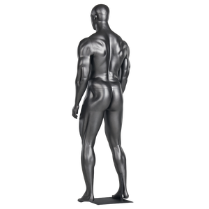 Mat siyah erkek manken kafa kas vücut oluşturucu manken ile özel mankenler tam vücut olabilir - Product Image 4
