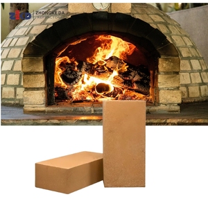 Zhongkeda antiguo rústico fuego arcilla <span class=keywords><strong>ladrillo</strong></span> personalizado para <span class=keywords><strong>chimenea</strong></span> horno al aire libre diseño alto alúmina <span class=keywords><strong>ladrillo</strong></span> horno soldadura corte - Product Image 1