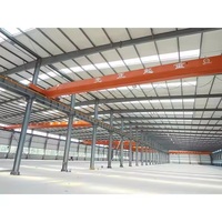 Estructura de acero prefabricada galvanizada en baño caliente almacén de metal edificio galpón industrial precio