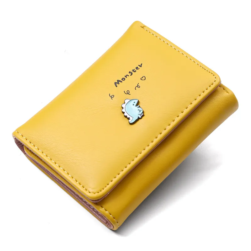 HR560 kadınlar Mini cüzdan moda PU deri karikatür sevimli taze kızların bozuk para çantaları el küçük bozuk para kesesi kredi kartı sahipleri