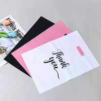 Sac de courses en plastique transparent MU avec poignées, idéal pour l'emballage de vêtements, cadeaux, festivals, réutilisable, pour le rangement