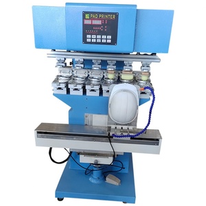 High-Accurate Hot Selling LC Pneumatic 6-Color Automatic <b>Pad</b> <b>Printer</b> New Condition Shuttle Closed Cup Helmet Toys Use USB - Product Image 3