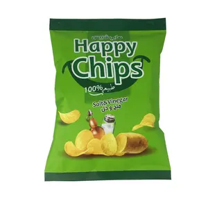 Wholesale Custom Logo Design Printing Matte Poly Mylar Edible Packaging Snacks Plantain Potato Chips Bag
