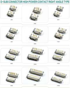 ขั้วต่อแบบมุมฉากกำลังสูง 9W4 R/A ชนิด DIP สำหรับ PCB ขั้วต่อตัวผู้ 9W4 - Product Image 4