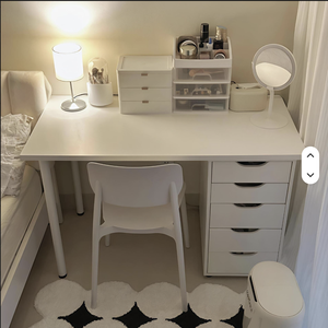Nail Art <b>Table</b> Office Desk Home Simple Writing Desk Student <b>Table</b> Makeup <b>Table</b> <b>Dressing</b> <b>Table</b> Same Style Large White <b>Table</b> - Product Image 3