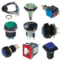 Interrupteur à bouton-poussoir IAR3F1700 Momentané Montage sur panneau Découpe de 16,2 mm SPST 24V cc IP65 IP67