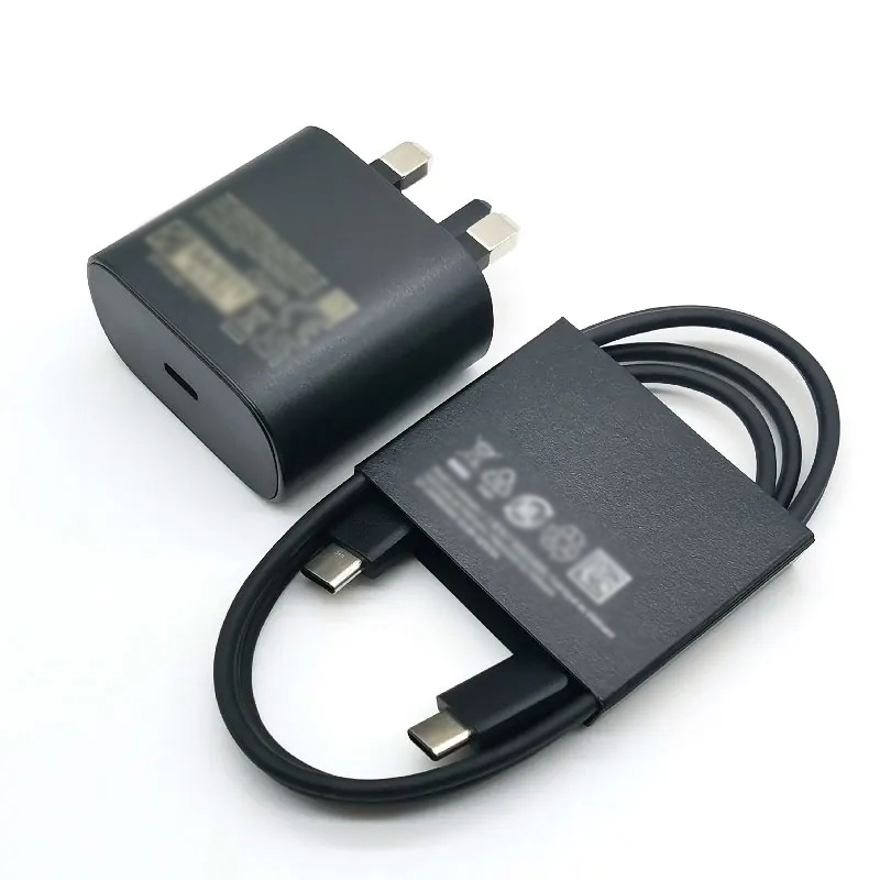 Black 25W charger + 2m cable