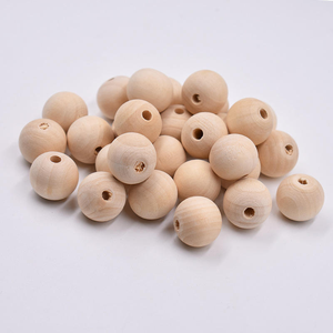 Grandi Perle Rotonde in Legno di Faggio Ecologiche per Decorazione Casa e Gioielli con Forma Personalizzata - Product Image 2