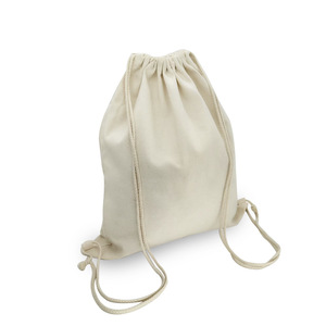 <b>Drawstring</b> Backpack Canvas Unisex <b>Bag</b> For Outdoor Commuting General Packaging 35x37cm 40x45cm 45x50cm Convenient Rope Handle - Product Image 2