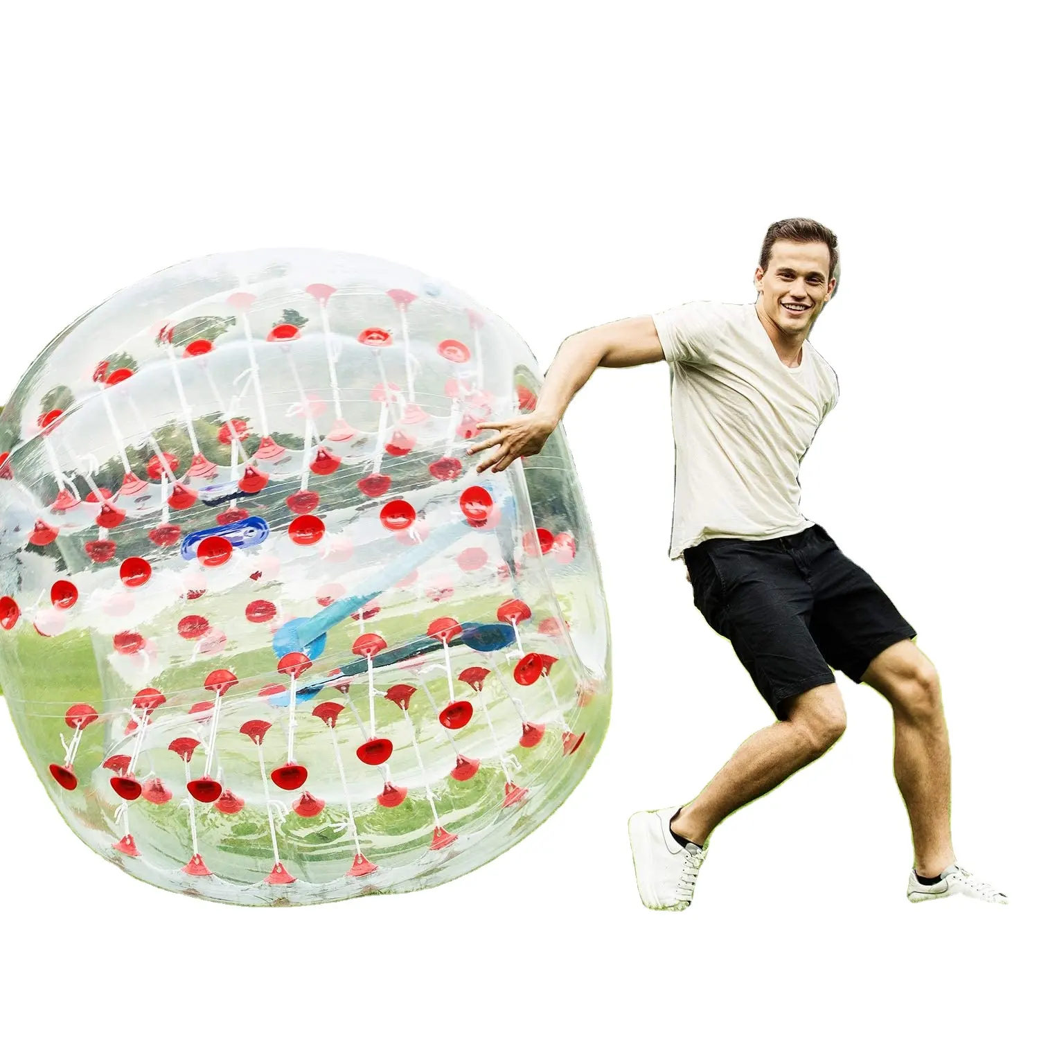 Pelota inflable de PVC/TPU para adultos o niños, juego de burbujas de parachoques humano