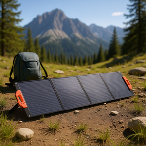 Kit de chargeur solaire monocristallin pliable portable 200W pour le camping et la randonnée en plein air - Product Image 2