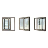 Fenêtre coulissante sécurisée en aluminium, de style moderne, avec verre intelligent, insonorisé, fenêtre commerciale