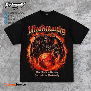 T-shirt pour homme Meckmanly, manches courtes, col rond, imprimé motif Beagle, 100% coton, coupe classique, style décontracté - Product Image 4