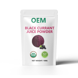 OEM/ODM Label Pribadi Bubuk Jus <span class=keywords><strong>Black</strong></span> <span class=keywords><strong>Currant</strong></span> Organik Murni Kelas Makanan Beku-Kering Kaya Vitamin Aktif 100g Botol/Drum Stok - Product Image 1