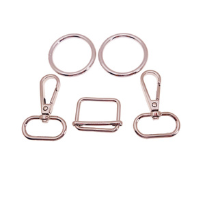 Nuova borsa da 1 pollice che fa kit Hardware 2 moschettone 2 <span class=keywords><strong>O</strong></span> Ring 1 cursori per borsa a mano - Product Image 1