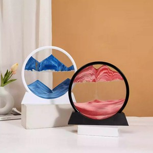 <span class=keywords><strong>Sablier</strong></span> dynamique 3D créatif, peinture artistique Art Déco, minuteur 60 minutes pour la décoration de maison de luxe, cadeau d'anniversaire - Product Image 6