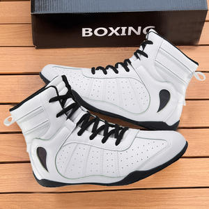 Chaussures d'entraînement de kickboxing professionnelles personnalisées de haute qualité, nouveau design, embout en acier, lacets en cuir, antidérapantes, dernier modèle arrivé - Product Image 1