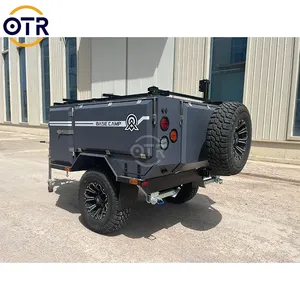 Overland Reisaanhangwagen Gegalvaniseerd Blad Offroad Auto Camper Aanhangwagen Te Koop