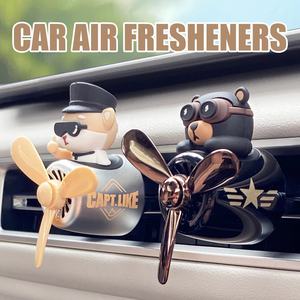 可爱汽车空气清新剂卡通飞行员汽车扩香器创意汽车装饰 - Product Image 4