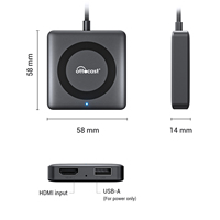 Adaptateur CarPlay Ottocast Car TV Mate Pro basé sur Linux avec prise en charge 2K, streaming multimédia filaire/sans fil et fonction Plug & Play