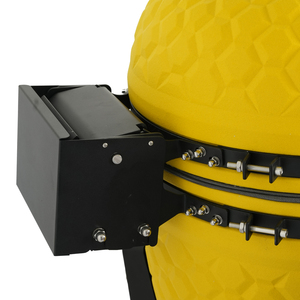 Barbecue Kamado en céramique noire AUPLEX, nouveau design, 22 pouces, avec fumoir, grand barbecue au charbon <span class=keywords><strong>de</strong></span> bois jaune - Product Image 5