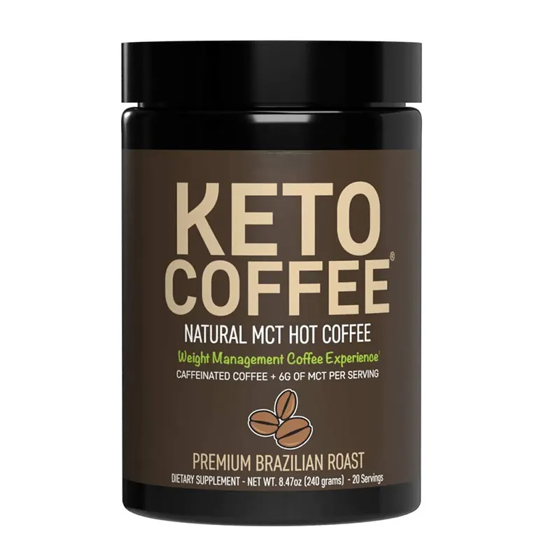 OEM Keto Coffee bevanda grassa istantanea per dieta chetogenica 8g di MCTs per servire per aumentare la produzione di chetoni energia e metabolismo